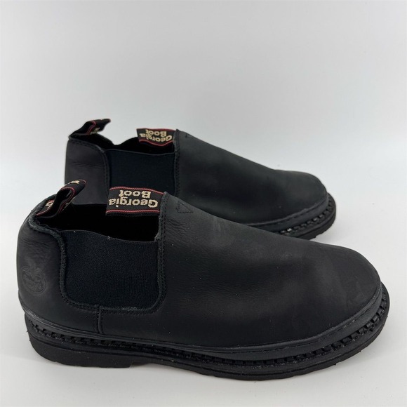 Georgia Boot Men's Black Slip-On Shoes Size 14W Casual - Picture 1 of 9